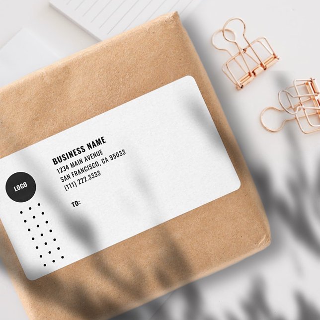 Modern Business Logo Mailing Shipping Labels (Creator Uploaded)