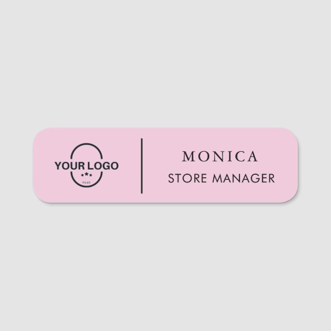 Modern  Business Logo Name Tag (Front)