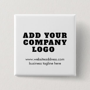 Modern Business Logo New Employee Custom 15 Cm Square Badge