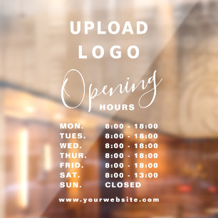 Modern Business Logo Opening Hours
