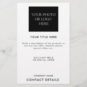 Modern Business Logo Photo Promotional Flyer