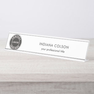 Modern Business Logo Professional Desk Name Plate