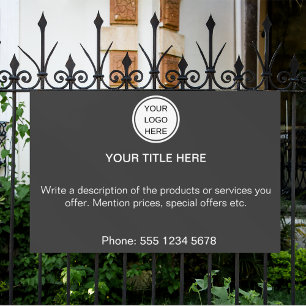 Modern Business Logo Promotional Advertising Text Banner