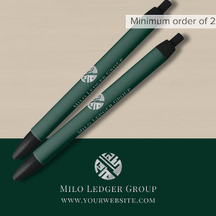 Modern Business Logo Promotional Black Ink Pen