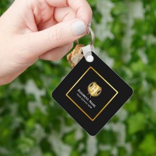 Modern Business Logo Promotional Branding Key Ring