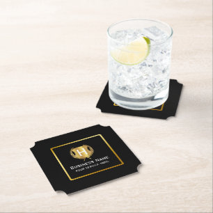 Modern Business Logo Promotional Branding Paper Coaster