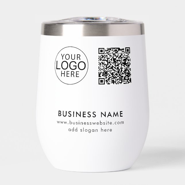 Modern Business Logo QR Code Custom (Front)