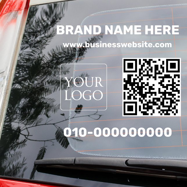 Modern Business Logo QR Code Truck Car Door (Creator Uploaded)