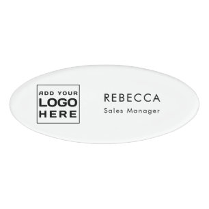 Modern Business Logo Staff Custom Name Tag