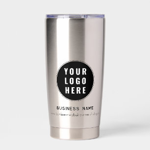 Modern Business Logo Website Promotional Custom Insulated Tumbler