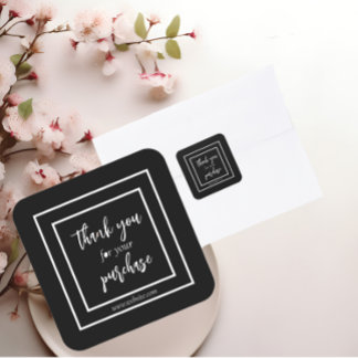 Modern Business Merchandise Thank You Sticker