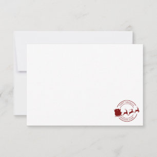 Modern Business Name Christmas Holiday Custom Thank You Card