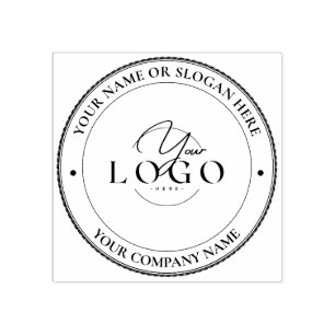 MODERN BUSINESS Personalised Business Logo Address Rubber Stamp