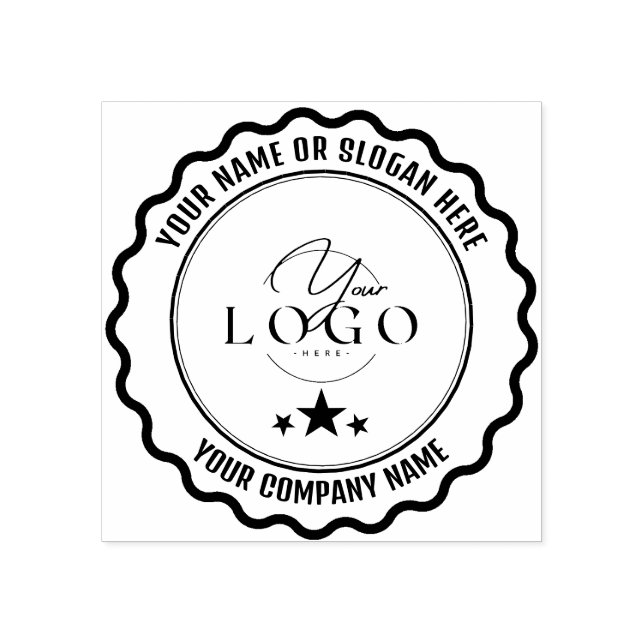 MODERN BUSINESS | Personalised Business Logo Rubber Stamp (Imprint)