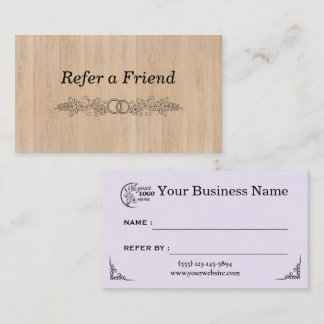 Modern Business Refer a Friend Professional Referral Card