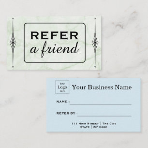 Modern Business Refer a Friend Professional  Referral Card