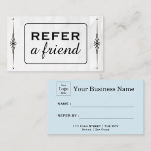 Modern Business Refer a Friend Professional  Referral Card