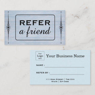 Modern Business Refer a Friend Professional  Referral Card