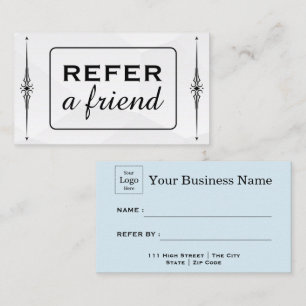 Modern Business Refer a Friend Professional  Referral Card