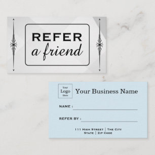Modern Business Refer a Friend Professional  Referral Card