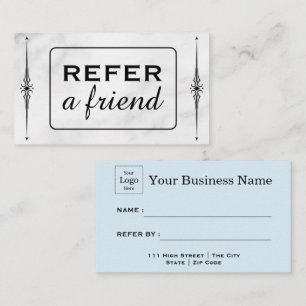 Modern Business Refer a Friend Professional  Referral Card