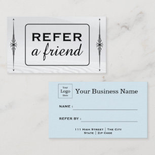 Modern Business Refer a Friend Professional  Referral Card