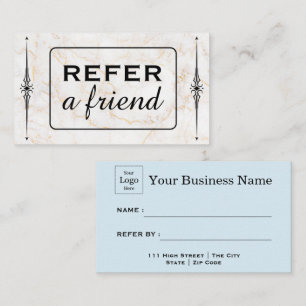 Modern Business Refer a Friend Professional  Referral Card