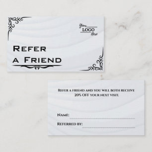 Modern Business Refer a Friend Professional Referral Card
