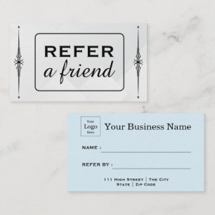 Modern Business Refer a Friend Professional  Referral Card