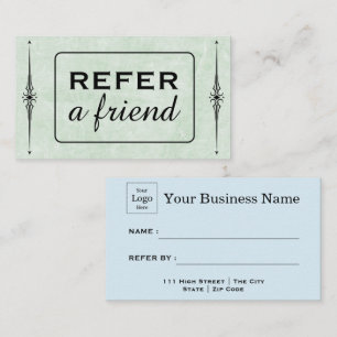 Modern Business Refer a Friend Professional  Referral Card