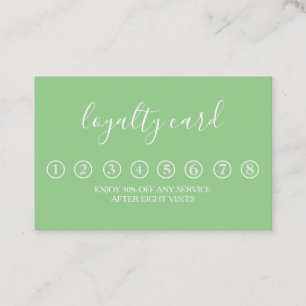 Modern Business Reward Punch Loyalty Card
