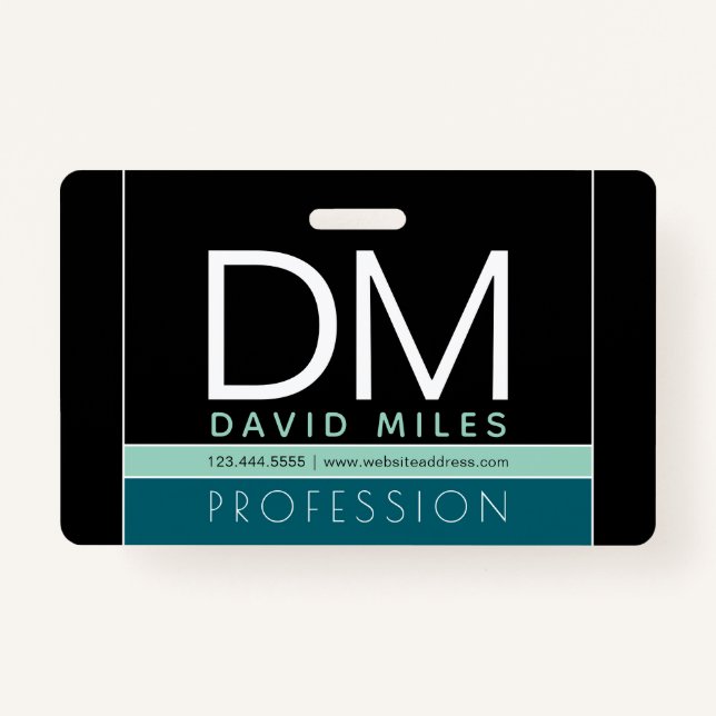 Modern Business Template | All Colours Customisabl ID Badge (Front)