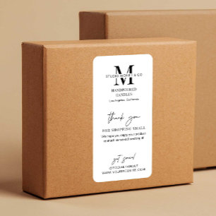 Modern Business Thank You Product Box Seal Label