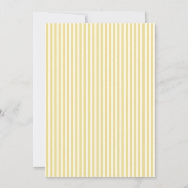 Modern Butter Yellow Wedding Invitation (Front)