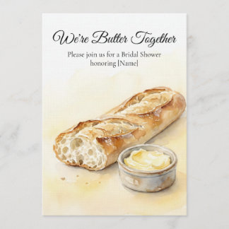 Modern Butter Yellow & White Minimalist Wedding Invitation