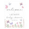 Modern Butterflies Baby Shower Welcome Sign