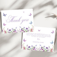 Modern Butterflies Floral Purple Bridal Shower 