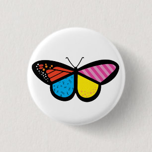 Modern Butterfly Button