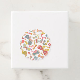 Modern Butterfly Pattern Favour Tags