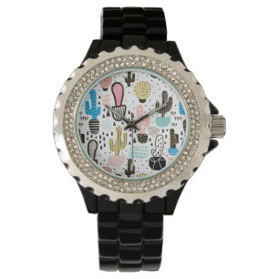Modern Cactus Geometric Pattern Watch