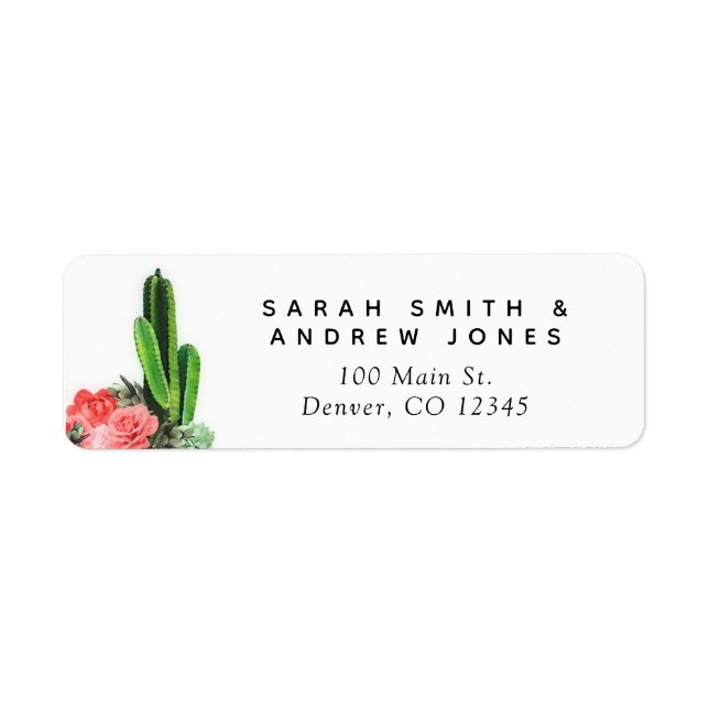 Modern Cactus, Succulent and Floral Wedding (Front)