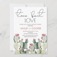 Modern Cactus Taco 'bout Love Couples Shower