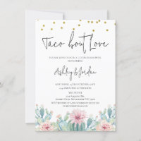 Modern Cactus Taco 'bout Love Couples Shower