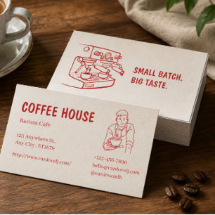Modern Cafe Business Card