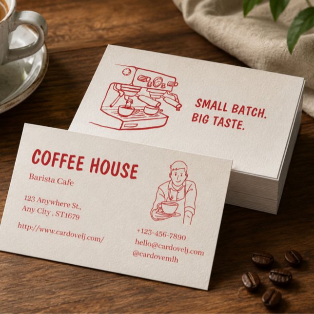 Modern Cafe Business Card (Creator Uploaded)