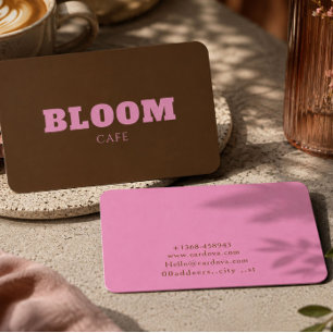 Modern Cafe Business Card Design