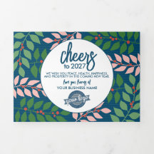 Modern Calendar with Logo - Blue Green Business