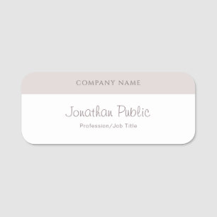 Modern Calligraphed Script Name Template Elegant Tag
