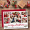 Modern Calligraphy 5 Photo Family Christmas Red