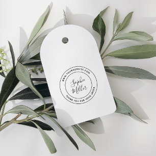 Modern Calligraphy Add Your Company Brand Name Self-inking Stamp